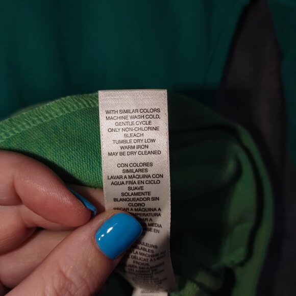 Weekends by Chico's Women's L Green 3/4 Sleeve‎ Pullover Sweatshirt Style Top - Picture 9 of 10